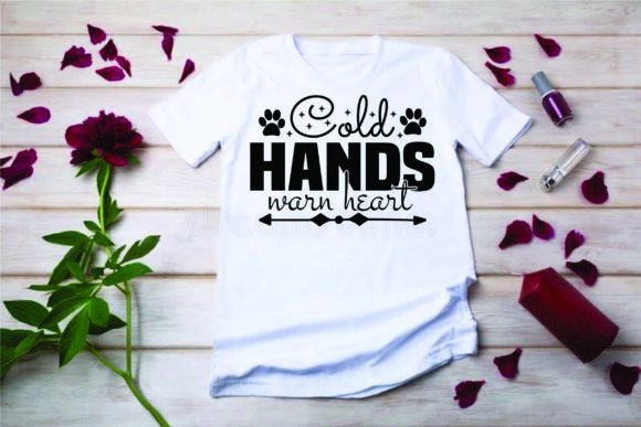 Cat SVG Design: Cold Hands Warm Heart