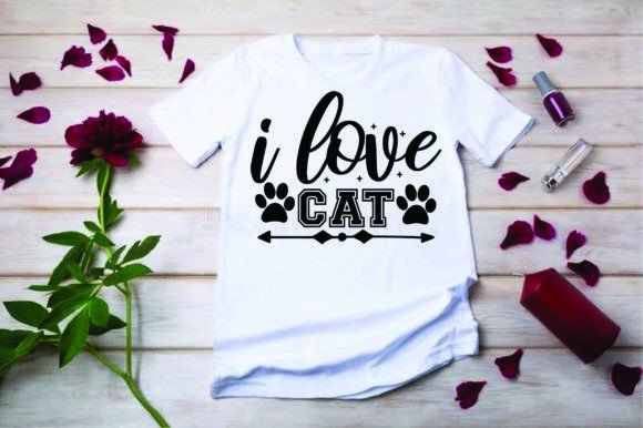 Cat Svg Design, I Love Cat
