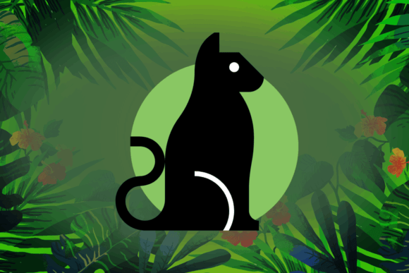 Cat Vector SVG File: Jungle Charm for Embroidery