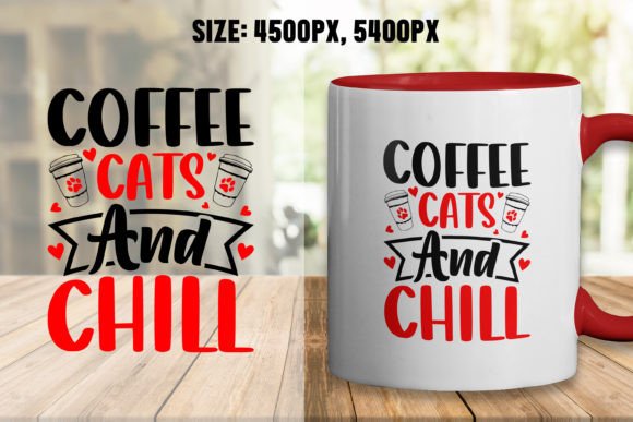 Coffee and Cat Svg Mug,Tshirt Design 2