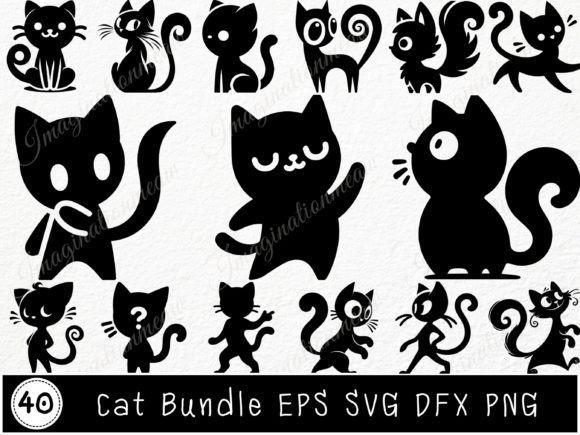 Cute Cat SVG Bundle: Funny & Functional