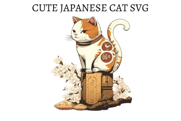 Cute Japanese Cat SVG Cute Cat