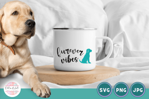 Dog and Cat SVG Cut File - Furever Vibes