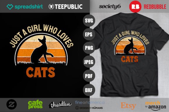 Just a Girl Who Loves Cats, Cat Svg