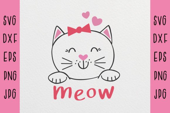 Kitty Cat Svg, Cat Face Svg, Kitten Svg
