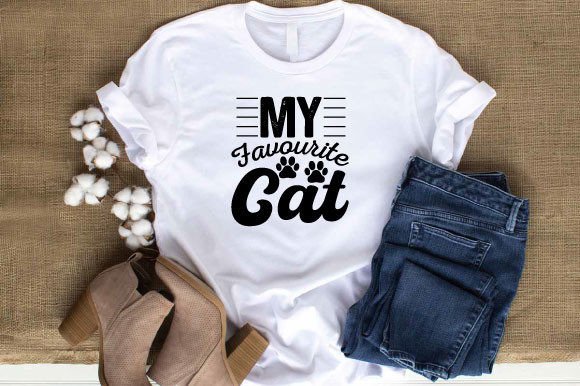 My Favourite Cat Svg Design