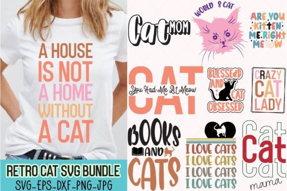 Retro Cat Svg Bundle 2 Review