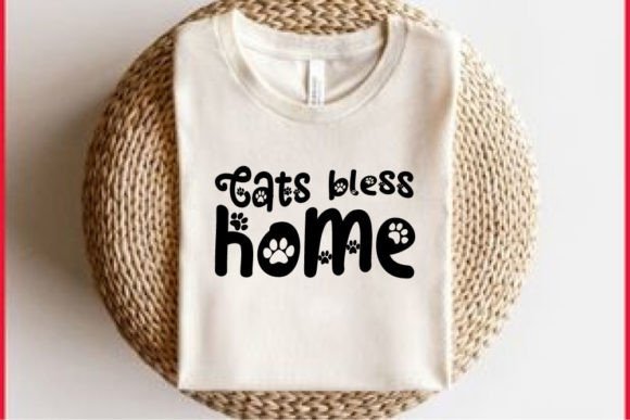 Retro Cat SVG, Cats Bless Home