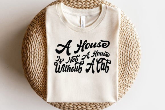 Retro Cat SVG Design, a House is No
