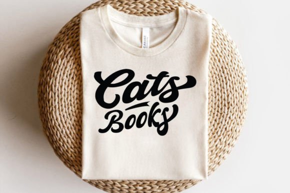 Retro Cat SVG Design, Cats Books