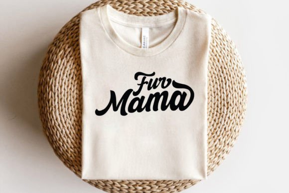 Retro Cat SVG Design, Fur Mama