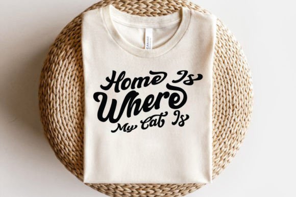 Retro Cat SVG Design, Home is Where